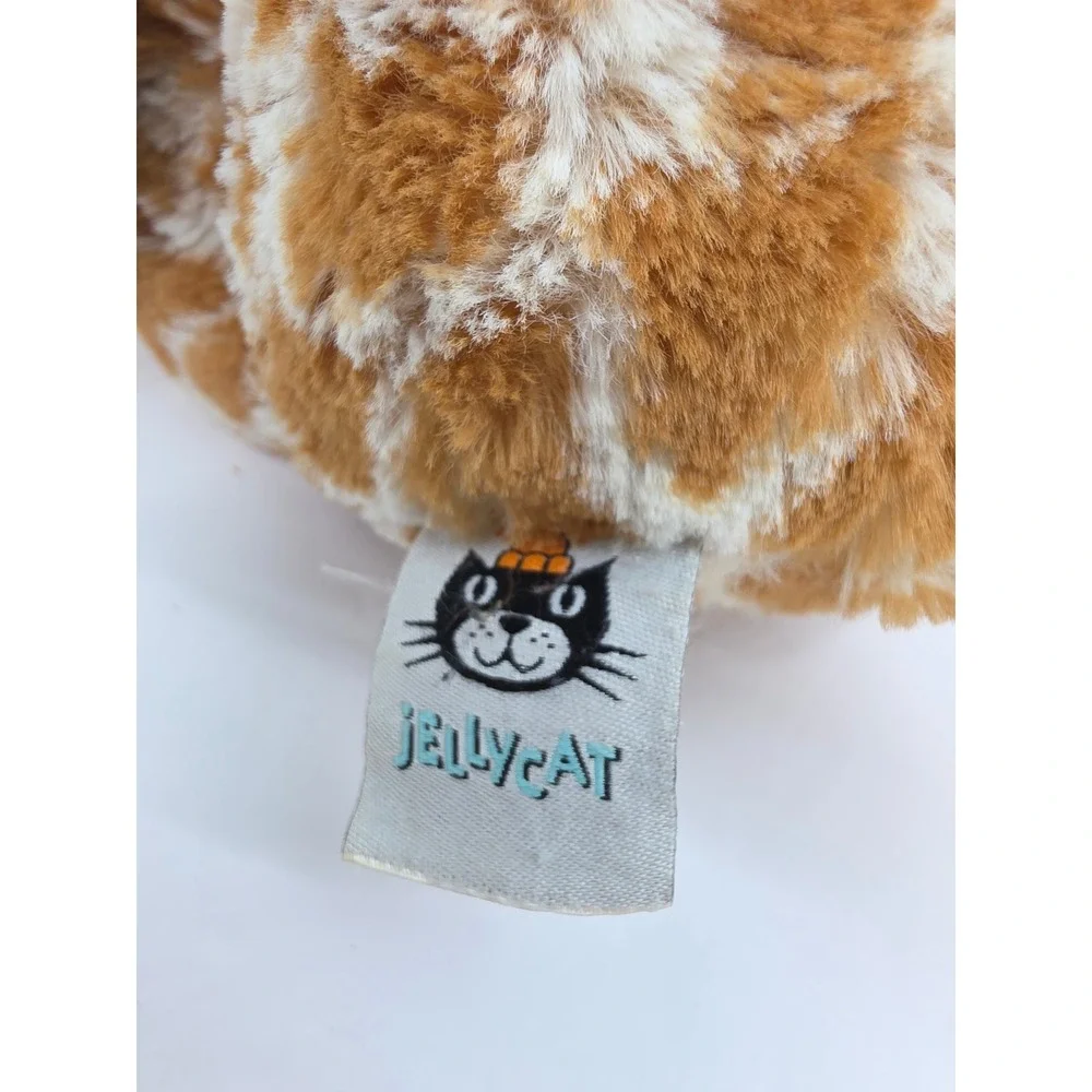 Jellycat Bashful Giraffe Medium Plush Stuffed Animal Orange Cream Spotted 12